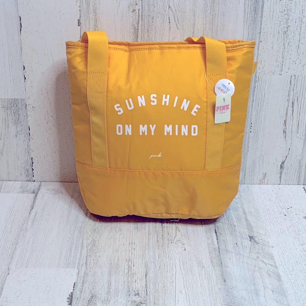 Victoria Secrets “Pink” Yellow Cooling Bag